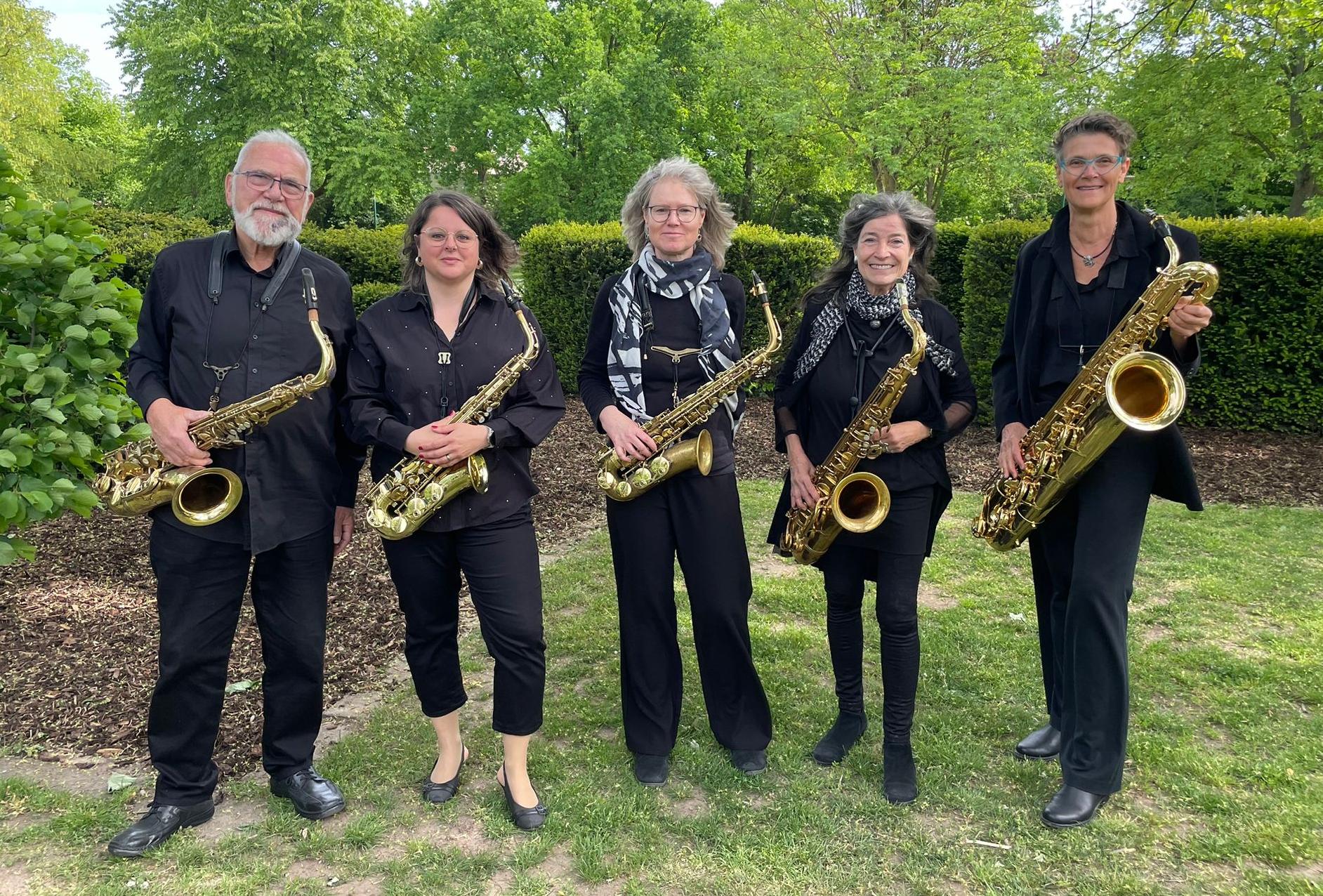 Saxophonsektion der Rheinhessen Bigband